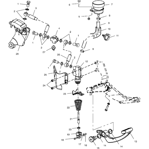 Brakes, Rear - 2000 Victory Sport Cruiser - V00Cs15Ce Schematic 7843 OEM Schematic
