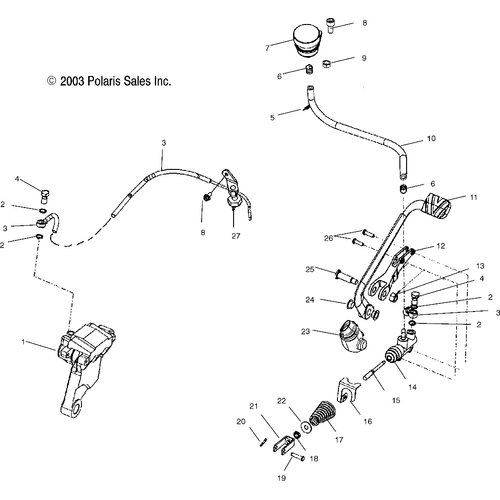 Brakes, Rear - 2004 Victory Ca Touring Cruiser All Options - V04Tb16 Schematic 5509 OEM Schematic