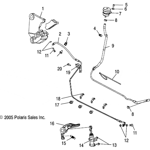 Brakes, Rear - 2006 Victory Victory Vegas 8 Ball/Vegas All Options - V06Ab26Ca Schematic 5249 OEM Schematic