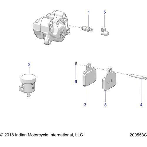Brakes, Rear Kits - 2020 Indian Ftr 1200 Carbon Le Schematic-24498 OEM Schematic