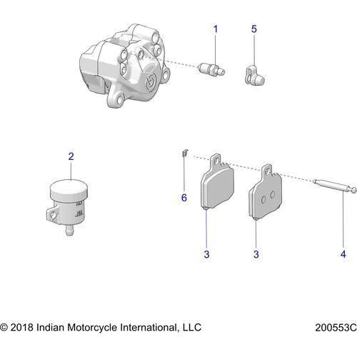 Brakes, Rear Kits - 2020 Indian Ftr 1200 Rally Schematic-24448 OEM Schematic