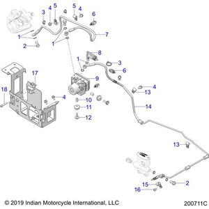 Bracket Abs Mount E-Coat by Polaris 1024069-329 OEM Hardware