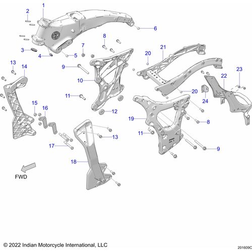 Bracket-Front Head Black Zinc by Polaris 5263208-408 OEM Hardware
