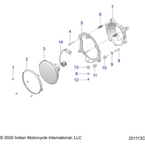 Bracket. Headlight by Polaris 5256479 Light Mount