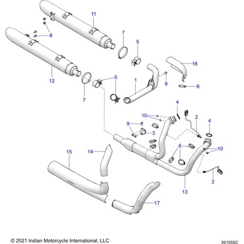 Bracket-Mnt Exhaust by Polaris 5270741 Exhaust Mount