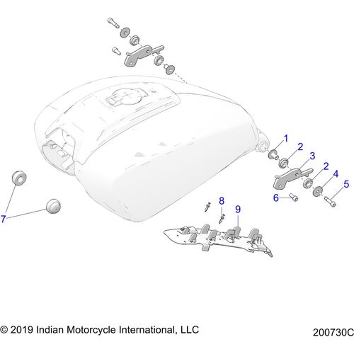 Bracket-Undertank Retention by Polaris 5456650 OEM Hardware