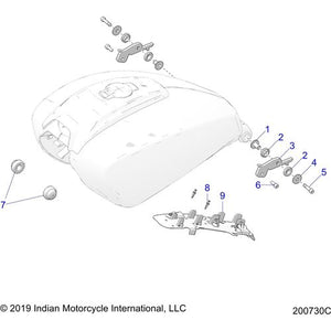 Bracket-Undertank Retention by Polaris 5456650 OEM Hardware