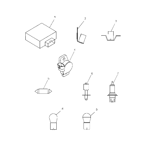 Bulb Holder Rear Turn by Polaris N60600015 Bulb