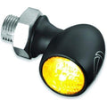 Bullet Atto Amber Satin Black Kuryakyn by Kellermann