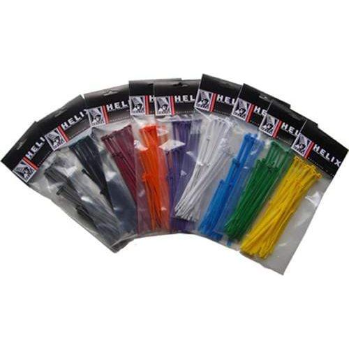 Western Powersports Zip Ties Cable Ties 6" White 100/Pk By Helix 303-4118