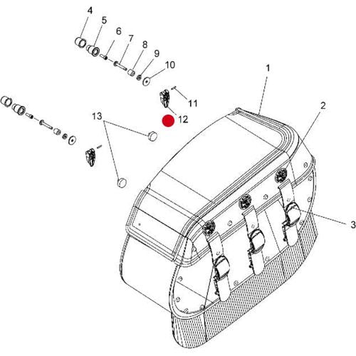 Cam Latch for Indian Bags by Polaris 5450622 Saddlebag Accessory