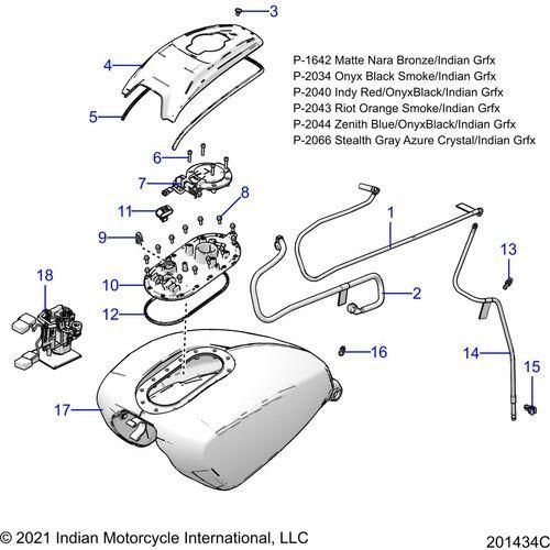Cap-Fuel Flush E-Lock.Black by Polaris 2522356-266 Gas Cap
