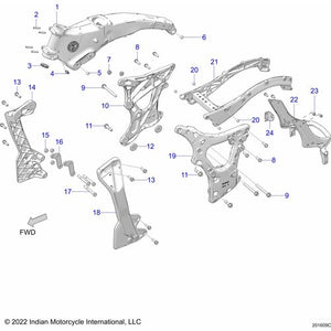 Cast-Frame Mid LH E-Coat by Polaris 5143587-329 Mid Frame