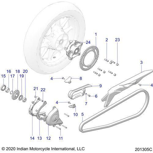 Chain-525 114 Link by Polaris 3222335 OEM Hardware