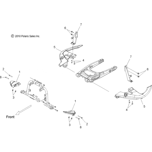 Chassis, Bumper, Tip Over - 2015 Victory Vision All Options - V15Sw36 Schematic 1838 OEM Schematic