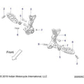 Chassis, Driver Footpegs N22rte25 (200505C) - 2022 Indian Ftr 1200