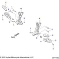 Chassis, Driver Footpegs N22rza22/Rzs25 - 2022 Indian Ftr 1200