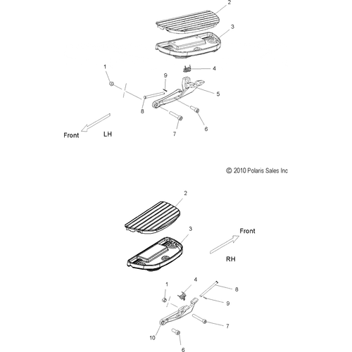 Chassis, Floorboard, Lh/Rh - 2014 Victory Boardwalk All Options - V14Rb36 Schematic 1903 OEM Schematic