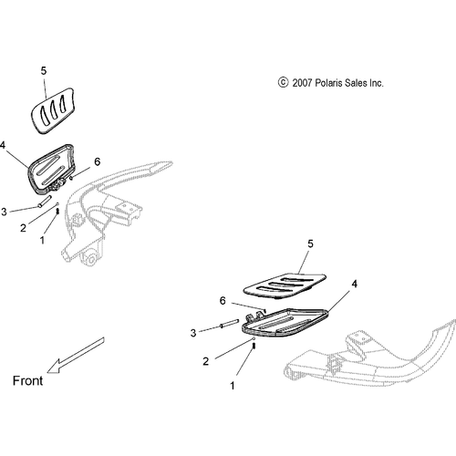 Chassis, Floorboard, Passenger - 2015 Victory Vision All Options - V15Sw36 Schematic 1840 OEM Schematic