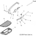 Chassis, Footpeg And Floorboard, Rh - 2010 Victory Kingpin All Options - V10Cb26/Pb26