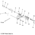 Chassis, Footpeg, L.H. - 2008 Victory Hammer All Options - V08Hb26/Hs26