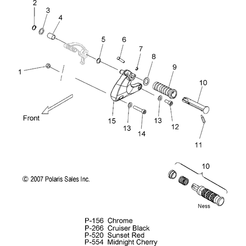 Chassis, Footpeg, L.H. - 2008 Victory Jackpot All Options - V08Bc26/Xb26 Schematic 4608 OEM Schematic