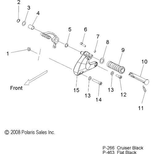 Chassis, Footpeg, L.H. - 2010 Victory Hammer/Sport/8 Ball All Options - V10Hb36Dd/Hs36Dc/Bb26Da Schematic 3934 OEM Schematic