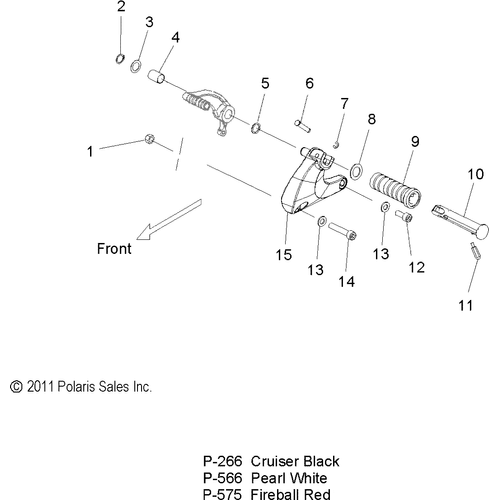 Chassis, Footpeg, L.H. - 2012 Victory Jackpot All Options - V12Xb36 Schematic 3249 OEM Schematic