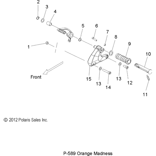 Chassis, Footpeg, L.H. - 2013 Victory Jackpot All Options - V13Xb36 Schematic 2760 OEM Schematic