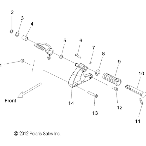 Chassis, Footpeg , Lh - 2014 Victory Vegas 8-Ball - V14Ga36Na/Naa/Nac/Ea Schematic 2328 OEM Schematic
