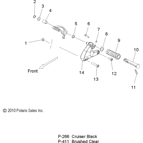 Chassis, Footpeg, Lh - 2016 Victory High Ball All Options Schematic 860 OEM Schematic