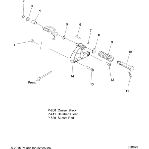 Chassis, Footpeg, Lh - 2016 Victory Vegas All Options Schematic 1095 OEM Schematic
