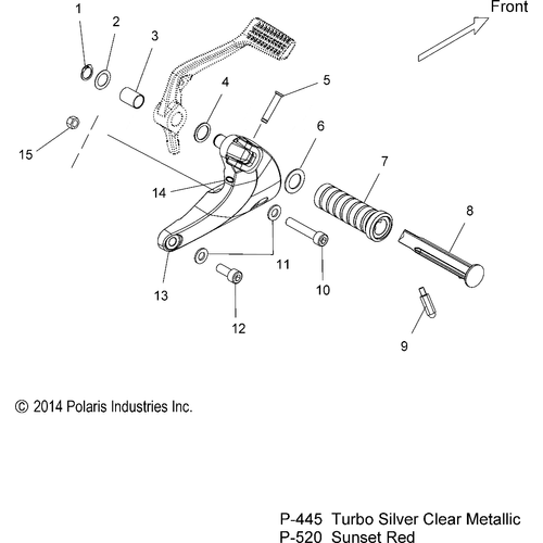 Off Road Express OEM Schematic Chassis, Footpeg, R.H. - 2015 Victory Jackpot Intl - V15Xb36Es/Eu Schematic 1535