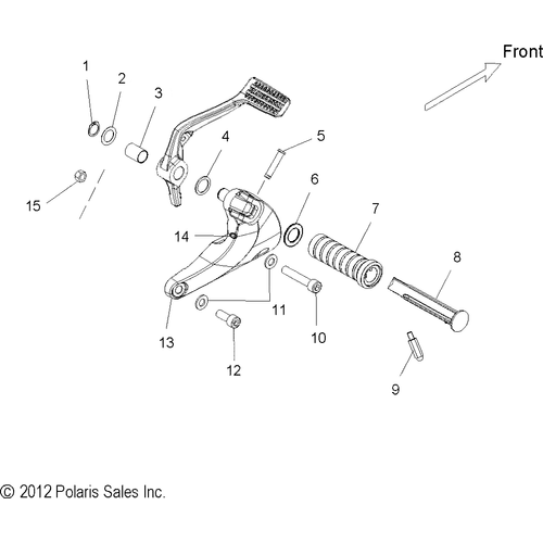 Chassis, Footpeg, Rh - 2013 Victory Vegas 8-Ball All Options - V13Ga36 Schematic 2874 OEM Schematic