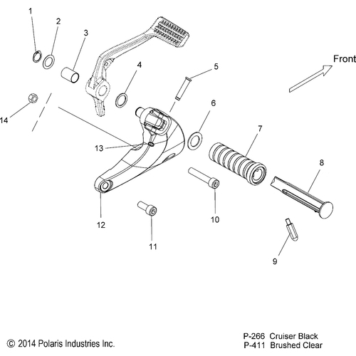 Chassis, Footpeg, Rh - 2015 Victory Victory Gunner All Options - V15Lb36/Lw36 Schematic 1772 OEM Schematic