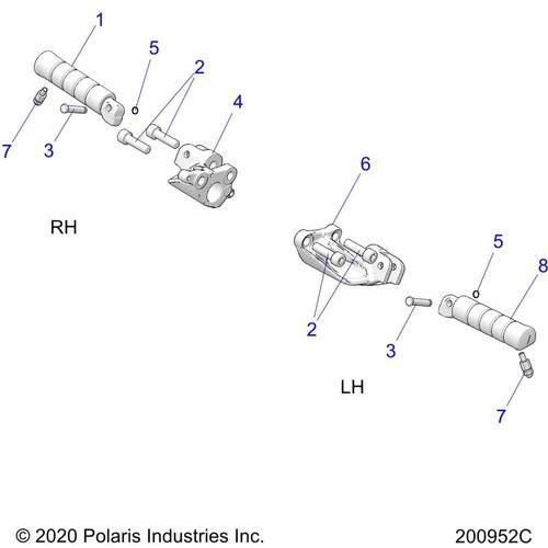 Chassis, Footpegs All Options - 2021 Indian Scout Sixty Schematic-22489 OEM Schematic