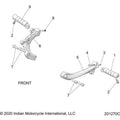 Chassis, Footpegs All Options - 2022 Indian Chief Dark Horse 116