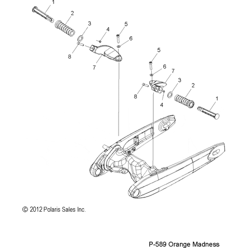 Chassis, Footpegs, Passenger - 2013 Victory Jackpot All Options - V13Xb36 Schematic 2762 OEM Schematic