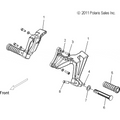 Chassis, Footpegs, Passenger - 2014 Victory Judge All Options - V14Mb36