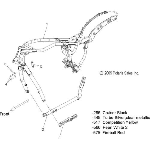 Chassis, Frame - 2010 Victory Vegas/Vegas 8 Ball All Options - V10Ab26/Lb26 Schematic 4112 OEM Schematic
