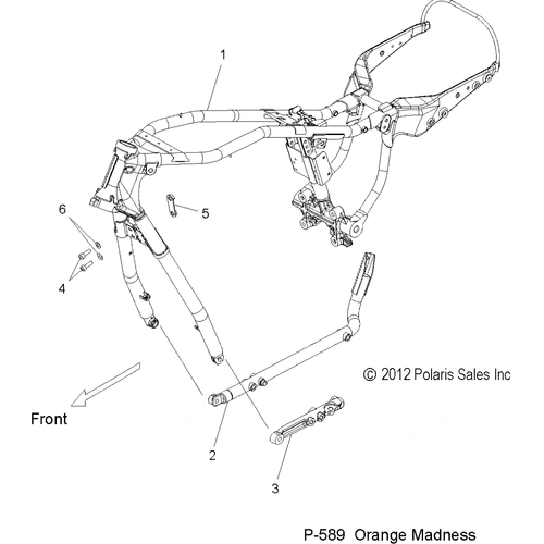 Chassis, Frame - 2013 Victory Jackpot All Options - V13Xb36 Schematic 2763 OEM Schematic
