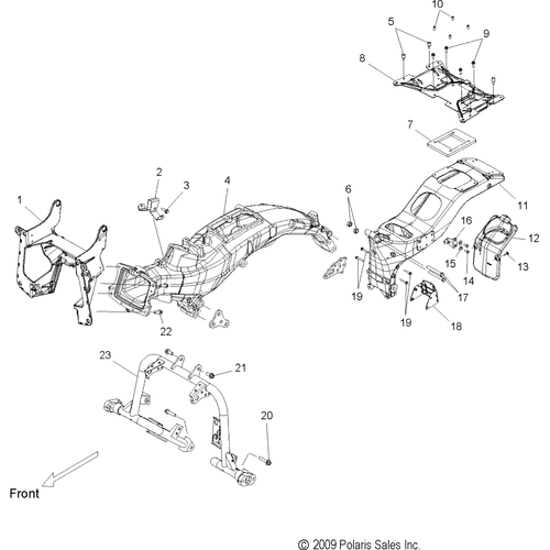 Chassis, Frame - 2013 Victory Vision/Aness All Options - V13Sw36/Aw36 Schematic 2942 OEM Schematic