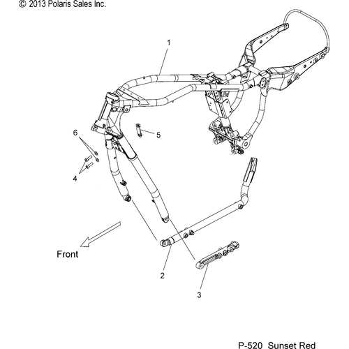 Chassis, Frame - 2014 Victory Jackpot All Options - V14Xb36 Schematic 2216 OEM Schematic