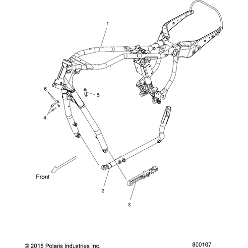 Chassis, Frame - 2016 Victory Hammer 8 Ball Intl/Hammer S All Options Schematic 806 OEM Schematic