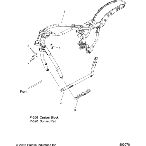 Chassis, Frame - 2017 Victory Vegas All Options Schematic 432 OEM Schematic