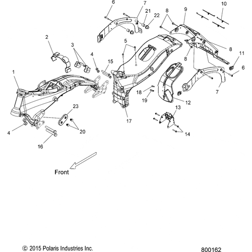 Chassis, Frame Asm. - 2016 Victory Cross Country 8 Ball All Options Schematic 571 OEM Schematic