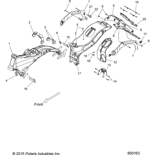 Off Road Express OEM Schematic Chassis, Frame Asm. - 2016 Victory Cross Country/Touring All Options Schematic 641
