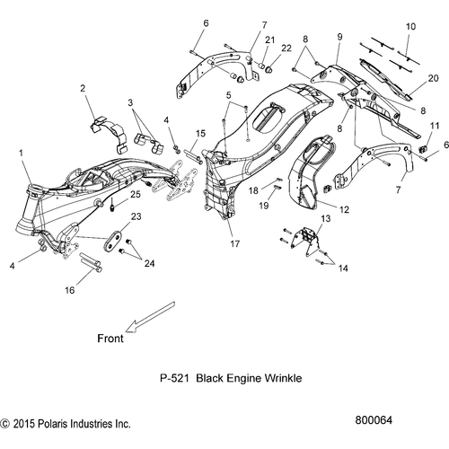 Chassis, Frame Asm. - 2017 Victory Magnum/Magnum X-1 All Options Schematic 318 OEM Schematic