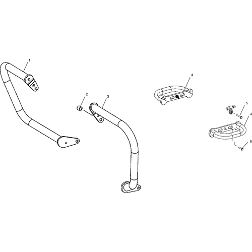 Chassis, Highway Bar - 2002 Victory Deluxe Touring Cruiser All Options - V02Td16 Schematic 5863 OEM Schematic