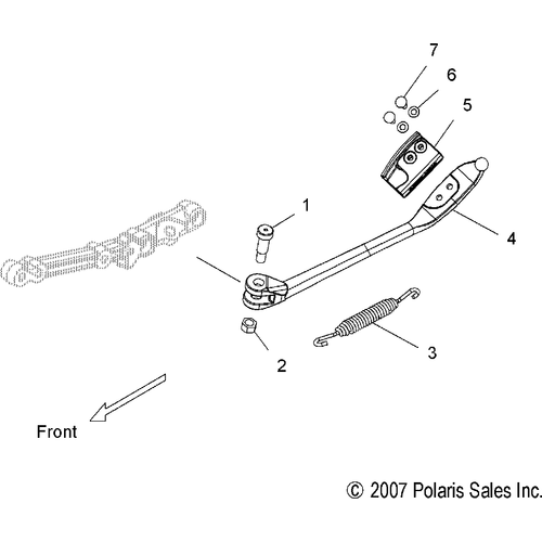 Chassis, Side Stand - 2008 Victory Vision All Options - V08Sb36/Sd36 Schematic 4798 OEM Schematic